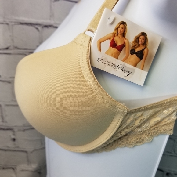 Smart & Sexy add 2 sizes beige push up bra new 32b - Picture 9 of 12